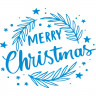 Вінілова наклейка на Новий Рік - Merry Christmas /Різдво v2 Вінілова наклейка на Новий Рік - Merry Christmas /Різдво v2