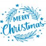 Виниловая наклейка на Новый Год - Merry Christmas / Рождество v2 Виниловая наклейка на Новый Год - Merry Christmas / Рождество v2