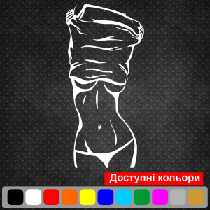 Вінілова наклейка на автомобіль - Дівчина | Girl v7