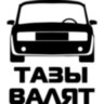 Вінілова наклейка на автомобіль - Тази Валят v2