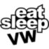 Вінілова наклейка на автомобіль - Eat Sleep VW