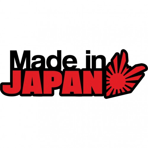 Вінілова наклейка на автомобіль - Made in Japan Прапор Японії v2