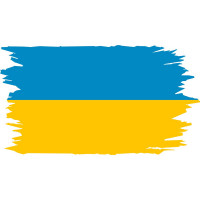 Вінілова наклейка на автомобіль - Прапор України
