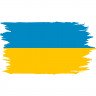 Виниловая наклейка на автомобиль - Флаг Украины