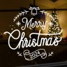 Виниловая наклейка на Новый Год - Merry Christmas / Рождество v3 Виниловая наклейка на Новый Год - Merry Christmas / Рождество v3