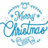 Виниловая наклейка на Новый Год - Merry Christmas / Рождество v3 Виниловая наклейка на Новый Год - Merry Christmas / Рождество v3