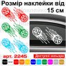 Наклейка на автомобіль - Volkswagen ляпка, 2шт. Наклейка на автомобіль - Volkswagen ляпка, 2шт.