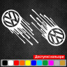 Наклейка на автомобіль - Volkswagen ляпка, 2шт. Наклейка на автомобіль - Volkswagen ляпка, 2шт.