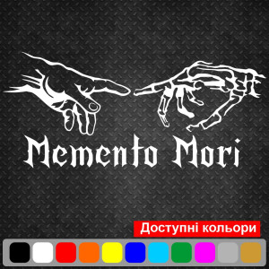 Вінілова наклейка на автомобіль - Memento mori (пам’ятай про смерть) v5