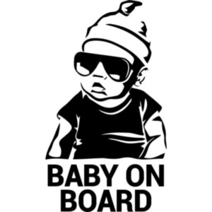 Вінілова наклейка на автомобіль - Baby on Board v23