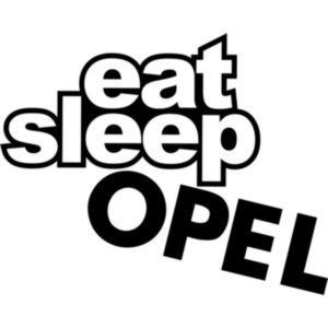 Вінілова наклейка на автомобіль - Eat Sleep Opel