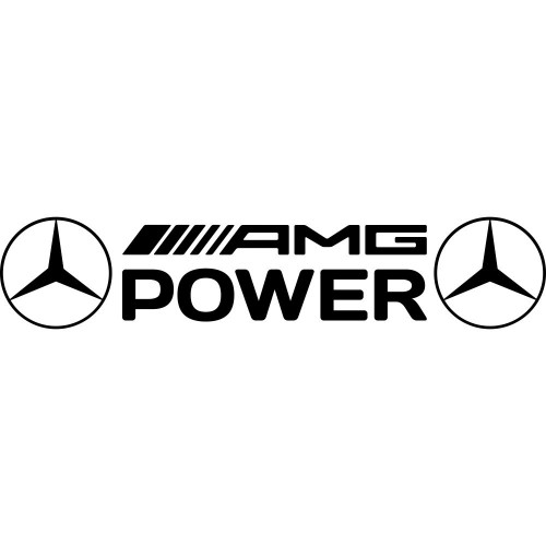 Вінілова наклейка на автомобіль - AMG Power