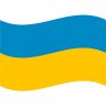 Виниловая наклейка на автомобиль - Флаг Украины v2 Виниловая наклейка на автомобиль - Флаг Украины v2