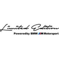 Наклейка на автомобиль - Limited Edition Powered by BMW M Motorsport