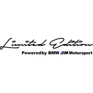 Наклейки на автомобіль - Limited Edition Powered by BMW M Motorsport