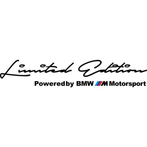Наклейки на автомобіль - Limited Edition Powered by BMW M Motorsport