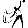Виниловая наклейка на автомобиль - Волейболист | Volleyball v4 Виниловая наклейка на автомобиль - Волейболист | Volleyball v4