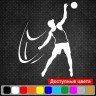 Виниловая наклейка на автомобиль - Волейболист | Volleyball v4 Виниловая наклейка на автомобиль - Волейболист | Volleyball v4