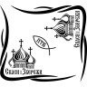Набір наклейок на автомобіль - Куточки на бічні стекла Спаси та Збережи Набір наклейок на автомобіль - Куточки на бічні стекла Спаси та Збережи