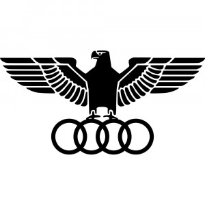 Вінілова наклейка на автомобіль - Орел Audi
