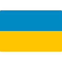 Вінілова наклейка на автомобіль - Прапор України v3