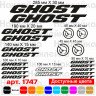 Вінілові наклейки на велосипед - набір Ghost (21 шт) Вінілові наклейки на велосипед - набір Ghost (21 шт)