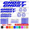 Вінілові наклейки на велосипед - набір Ghost (21 шт) Вінілові наклейки на велосипед - набір Ghost (21 шт)