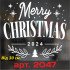 Вінілова наклейка на Новий Рік - Merry Christmas /Різдво v4
