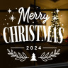 Вінілова наклейка на Новий Рік - Merry Christmas /Різдво v4