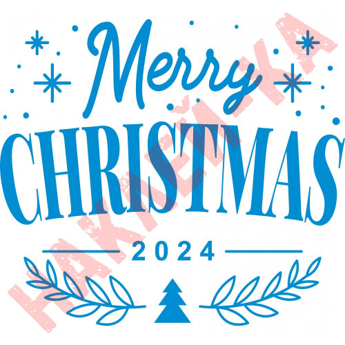 Вінілова наклейка на Новий Рік - Merry Christmas /Різдво v4