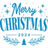 Виниловая наклейка на Новый Год - Merry Christmas / Рождество v4 Виниловая наклейка на Новый Год - Merry Christmas / Рождество v4