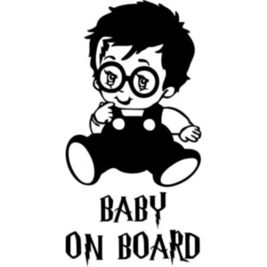 Вінілова наклейка на автомобіль - Baby on Board (Harry Potter)
