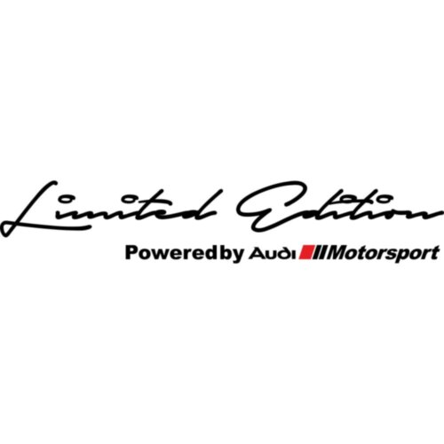 Наклейки на автомобіль - Limited Edition Powered by AUDI Motorsport