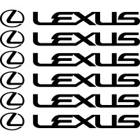 Комплект наклейок на супорти - Lexus (6 шт.)