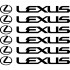 Комплект наклейок на супорти - Lexus (6 шт.)