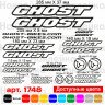 Вінілові наклейки на велосипед - набір Ghost (24 шт) v2