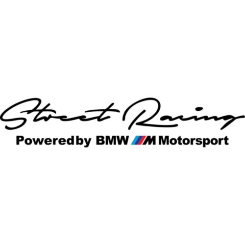 Наклейки на автомобіль - Street Racing Powered by BMW M Motorsport