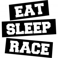 Виниловая наклейка на автомобиль - Eat Sleep Race v2