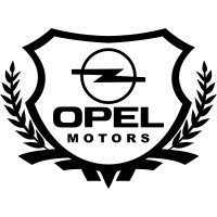 Вінілова наклейка на автомобіль - Opel Motors Щит із логотипом