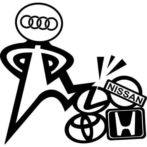 Вінілова наклейка на автомобіль - Audi Найкраще