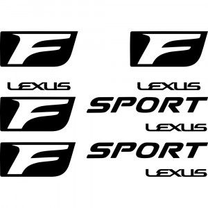 Комплект наклейок на супорти - Lexus F Sport (4 шт.)