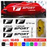 Комплект наклейок на супорти - Lexus F Sport (4 шт.) Комплект наклейок на супорти - Lexus F Sport (4 шт.)