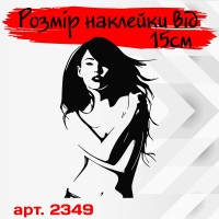 Вінилова наклейка на автомобіль - Дівчина | Girl v6