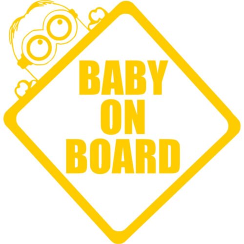 Вінілова наклейка на автомобіль - Baby on Board v24
