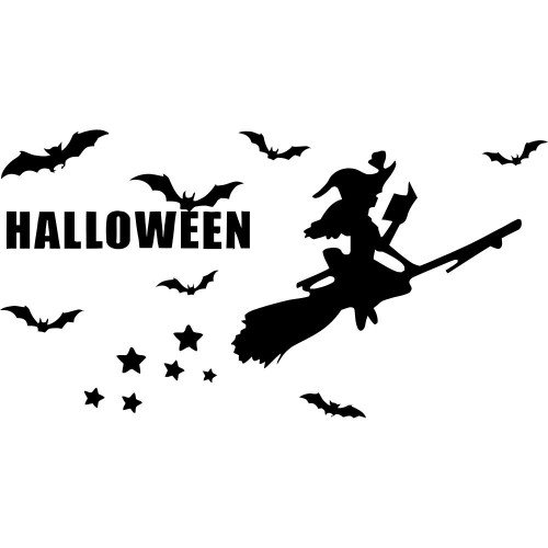 Виниловая наклейка - Halloween Ведьма
