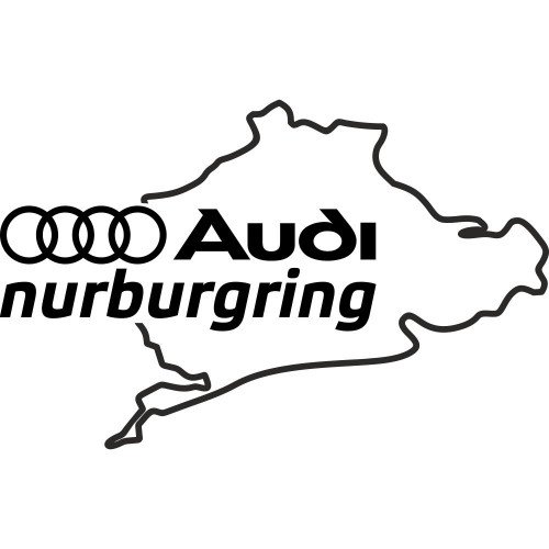 Вінілова наклейка на автомобіль - Audi Nurburgring | Ауді Нюрбургрінг