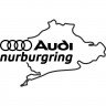 Вінілова наклейка на автомобіль - Audi Nurburgring | Ауді Нюрбургрінг