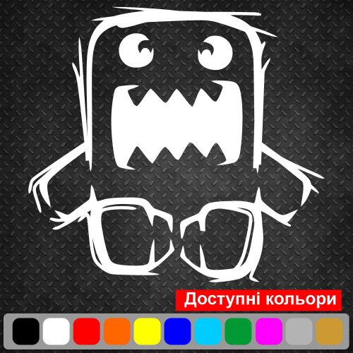 Вінилова наклейка на автомобіль - Domo-kun /Домо-кун v3