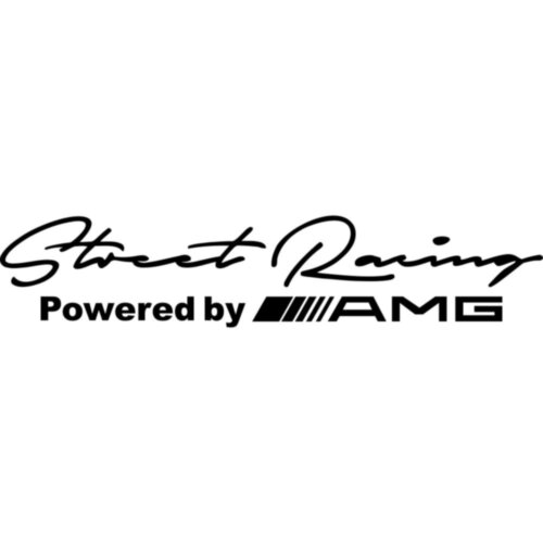 Наклейка на автомобиль - Street Racing Powered by AMG