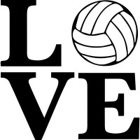Виниловая наклейка на автомобиль - Love Волейбол | Love Volleyball